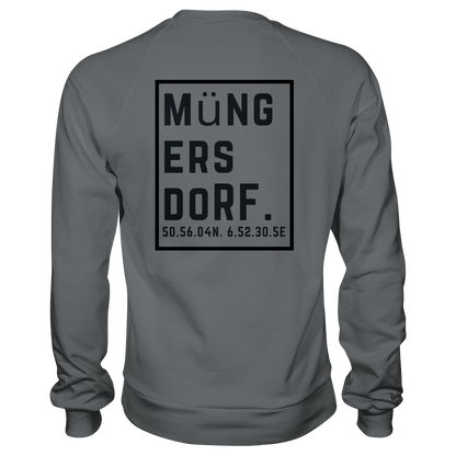 Müngersdorf Koordinaten (großer Druck auf dem Rücken) - Basic Sweatshirt