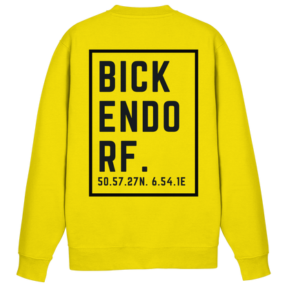 Bickendorf Koordinaten (großer Druck auf dem Rücken) - Basic Sweatshirt