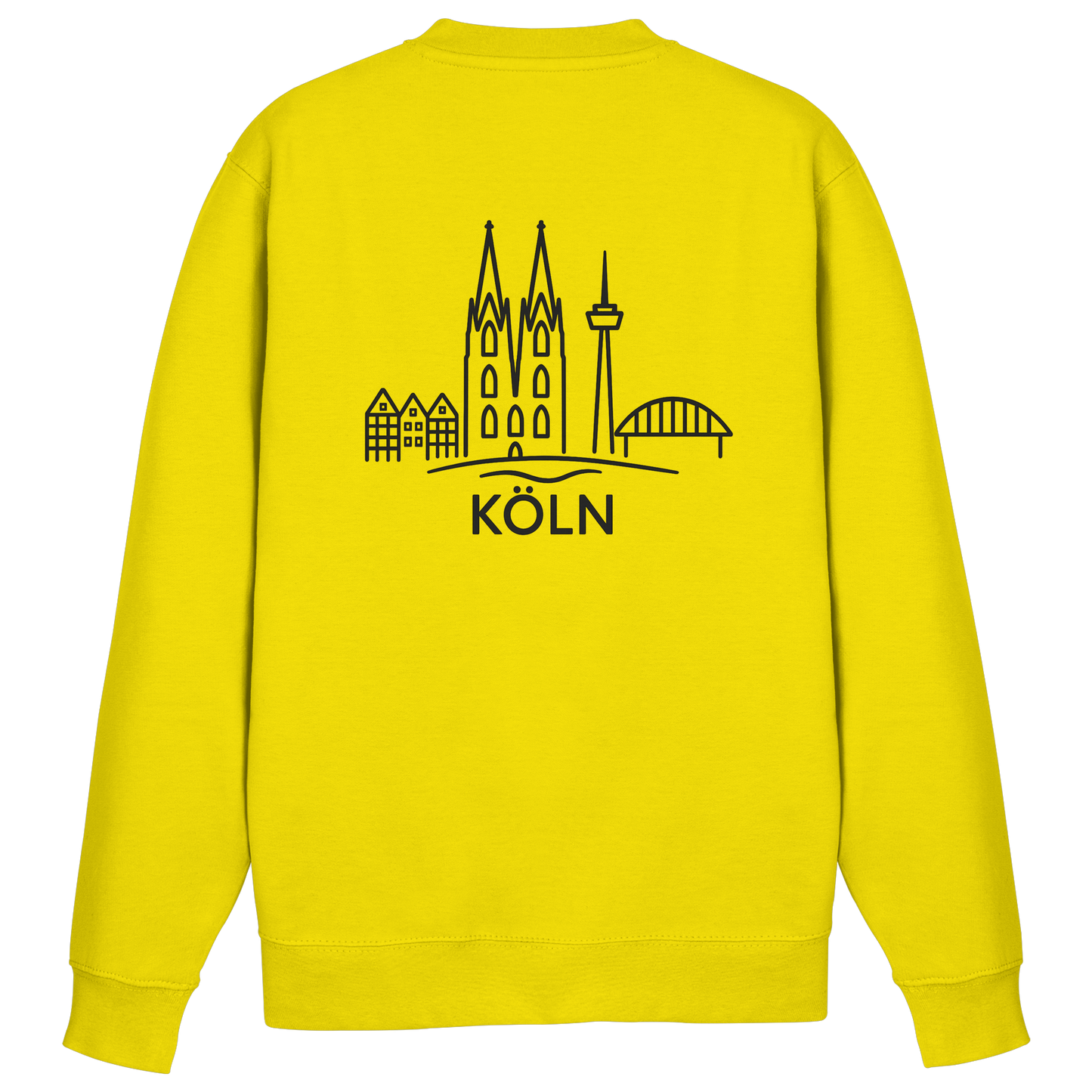 Köln Skyline (großer Druck auf dem Rücken) - Basic Sweatshirt