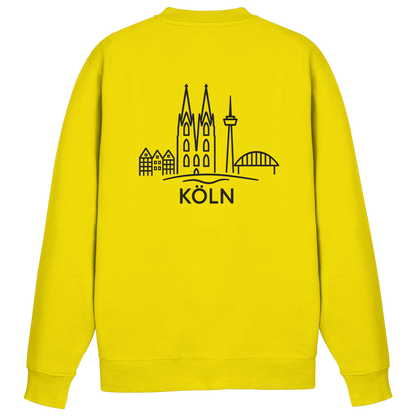 Köln Skyline (großer Druck auf dem Rücken) - Basic Sweatshirt