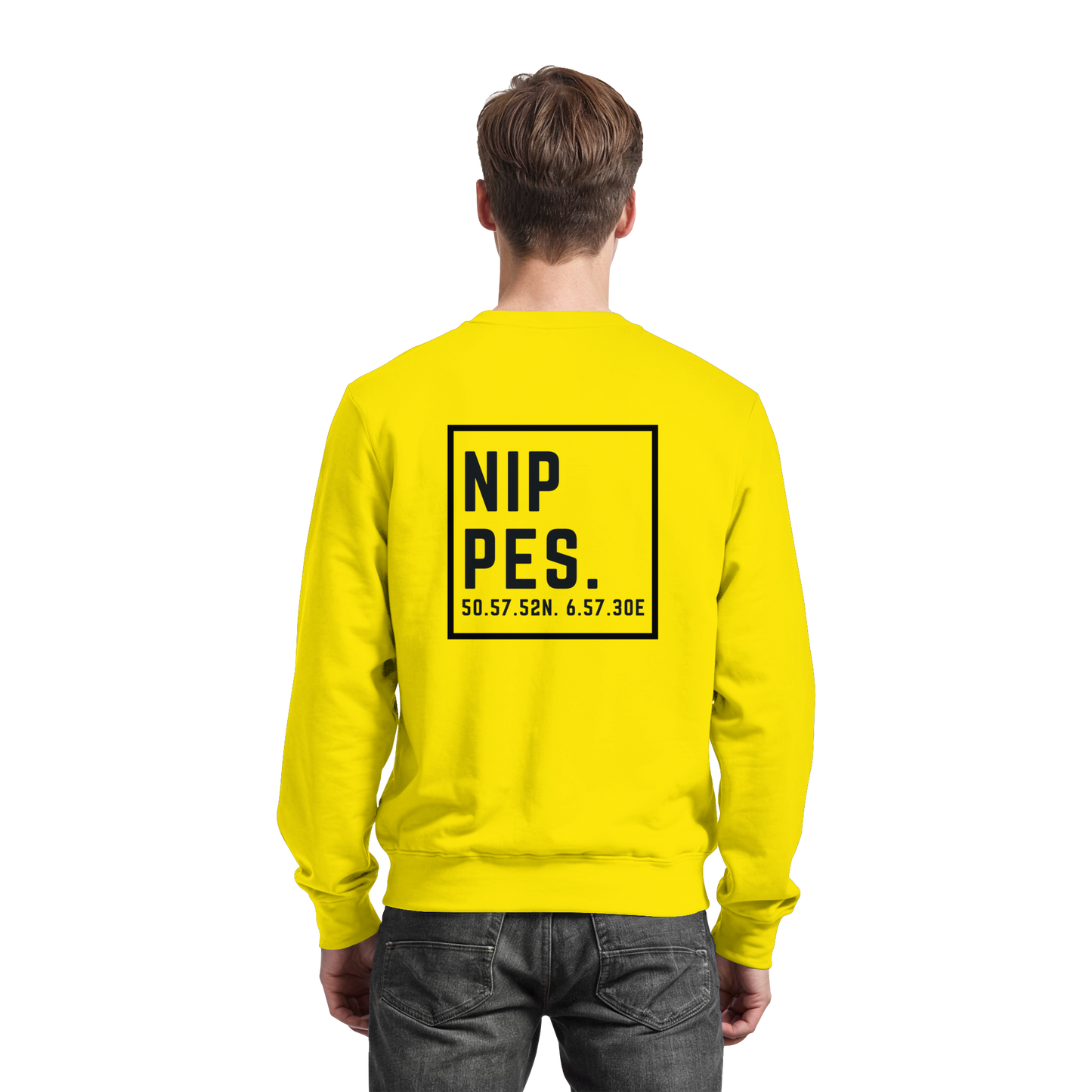 Nippes Koordinaten (großer Druck auf dem Rücken) - Basic Sweatshirt