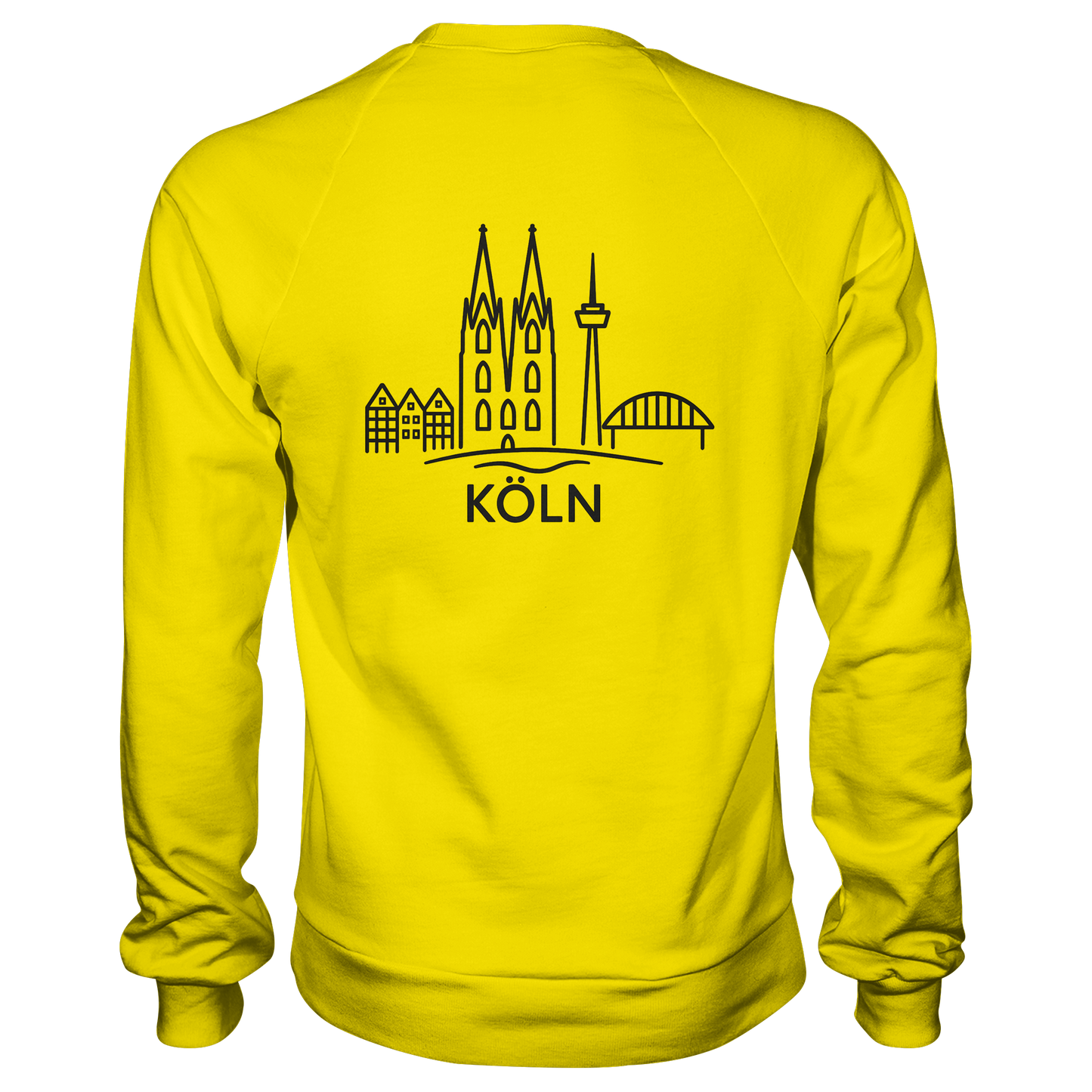 Köln Skyline (großer Druck auf dem Rücken) - Basic Sweatshirt