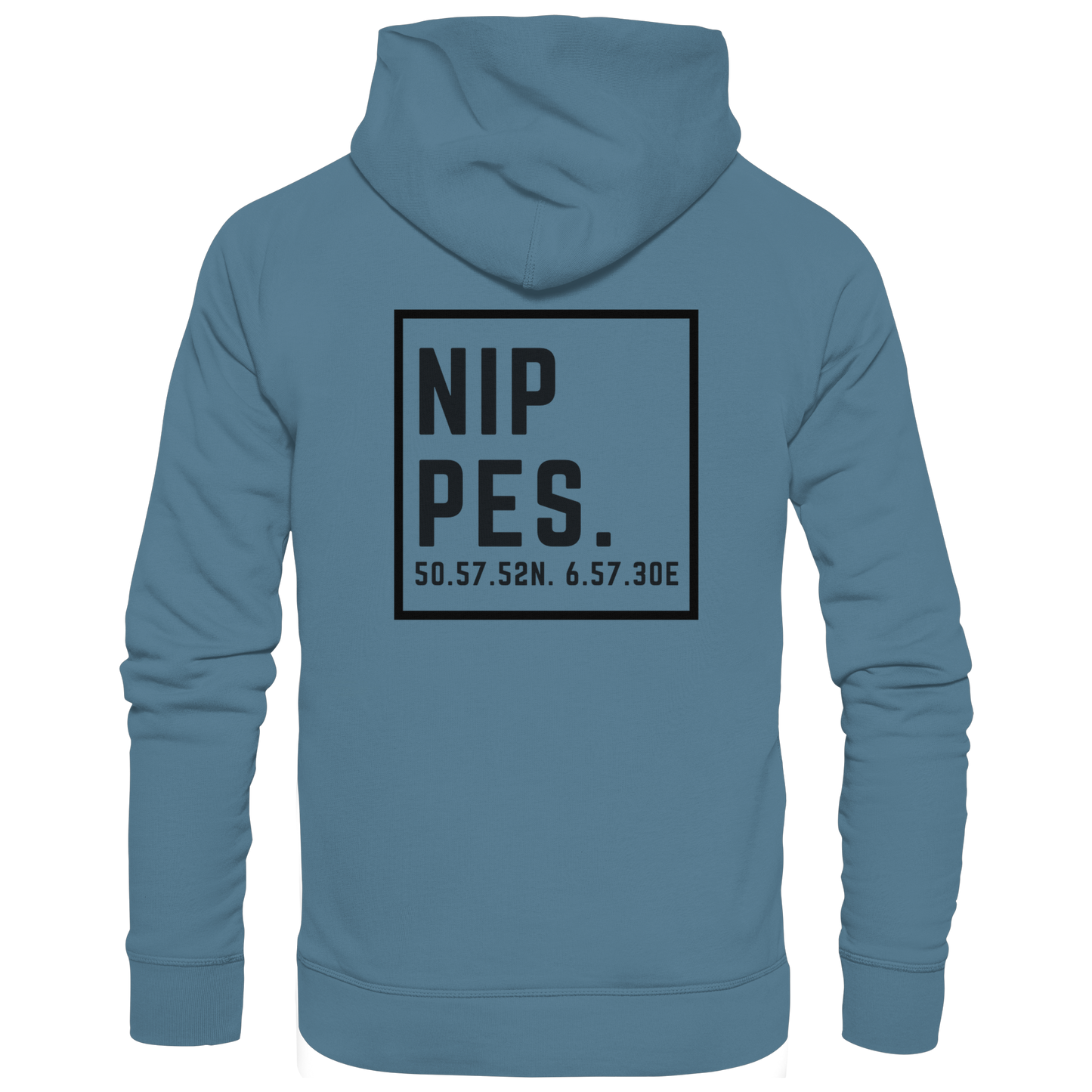 Nippes Koordinaten (großer Druck auf dem Rücken) - Basic Unisex Hoodie