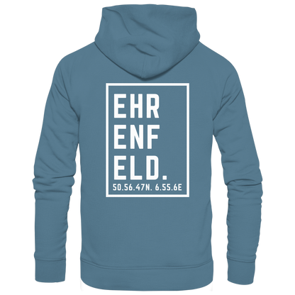 Ehrenfeld Koordinaten (großer Druck auf dem Rücken) - Basic Unisex Hoodie