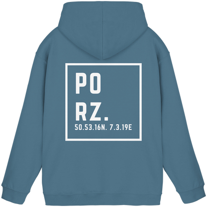 Porz Koordinaten (großer Druck Rücken) - Basic Unisex Hoodie