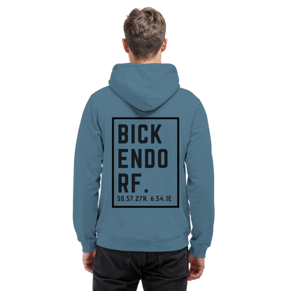 Bickendorf Koordinaten (großer Druck auf dem Rücken) - Basic Unisex Hoodie