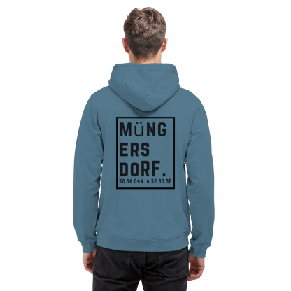 Müngersdorf Koordinaten (großer Druck auf dem Rücken) - Basic Unisex Hoodie