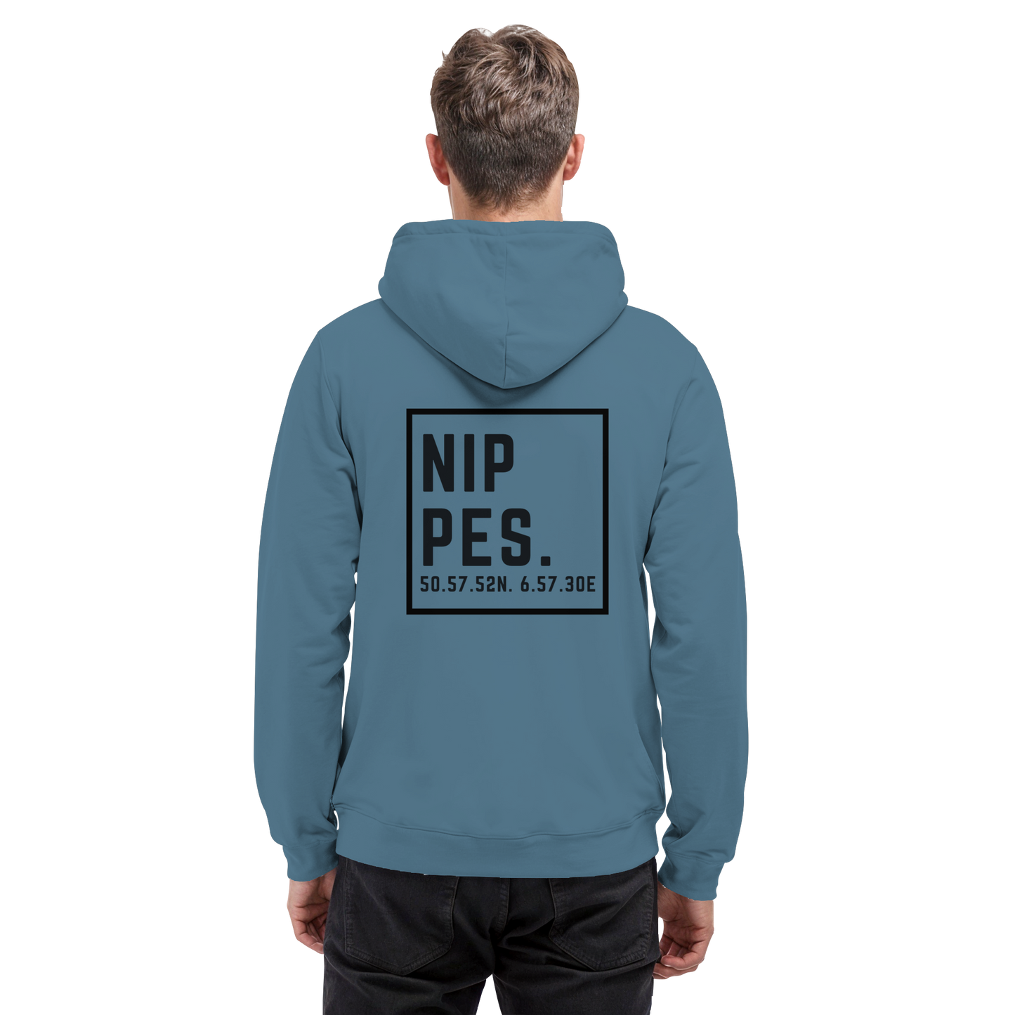Nippes Koordinaten (großer Druck auf dem Rücken) - Basic Unisex Hoodie