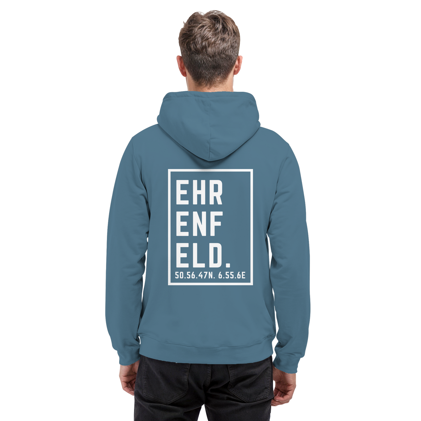 Ehrenfeld Koordinaten (großer Druck auf dem Rücken) - Basic Unisex Hoodie