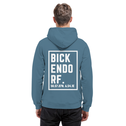 Bickendorf Koordinaten (großer Druck auf dem Rücken) - Basic Unisex Hoodie