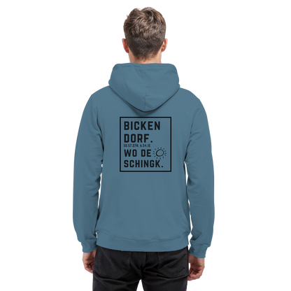 Wo de Sonn schingk - Bickendorf Druck Rücken - Basic Unisex Hoodie