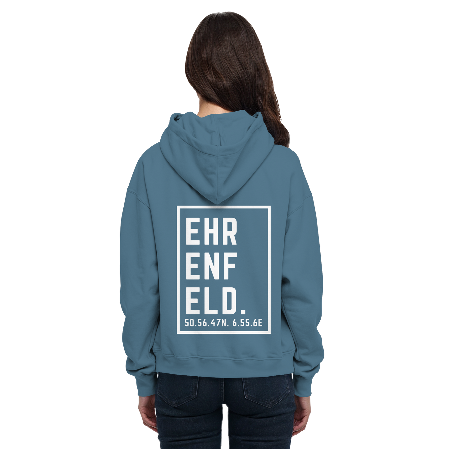 Ehrenfeld Koordinaten (großer Druck auf dem Rücken) - Basic Unisex Hoodie
