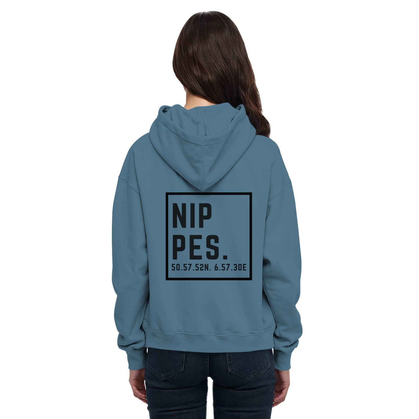 Nippes Koordinaten (großer Druck auf dem Rücken) - Basic Unisex Hoodie