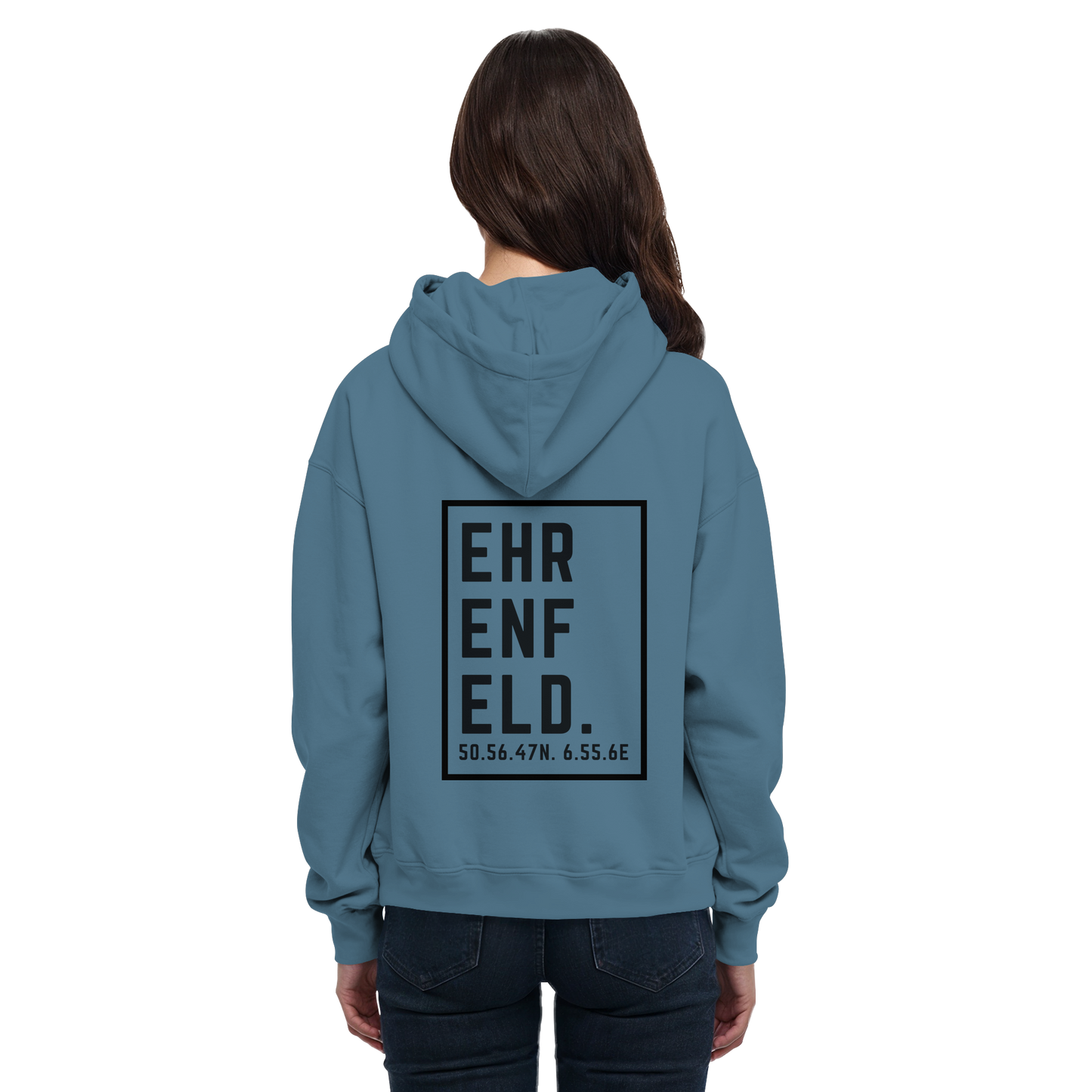 Ehrenfeld Koordinaten (großer Druck auf dem Rücken) - Basic Unisex Hoodie