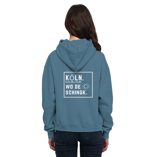 Wo de Sonn schingk - Köln Druck Rücken  - Basic Unisex Hoodie