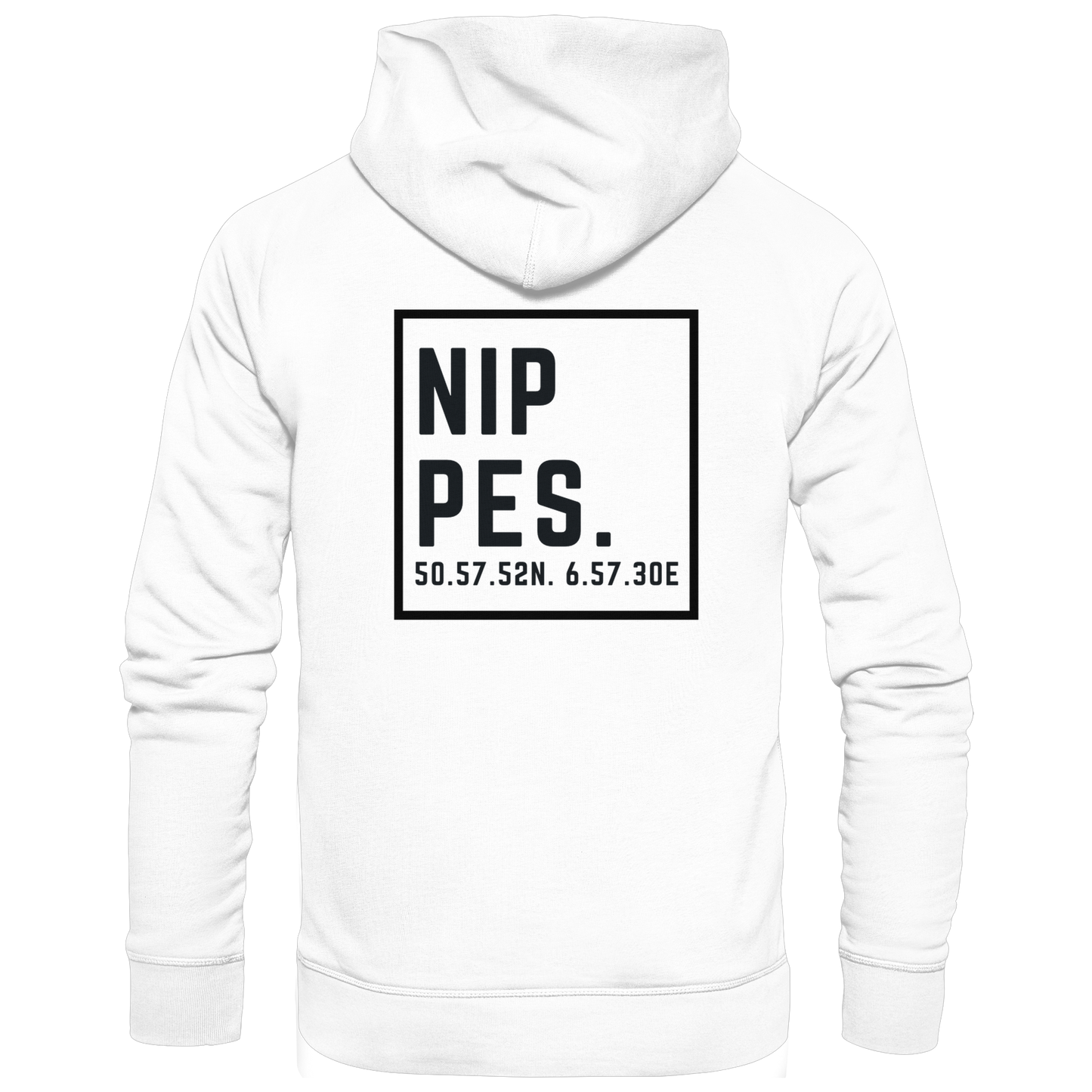 Nippes Koordinaten (großer Druck auf dem Rücken) - Basic Unisex Hoodie