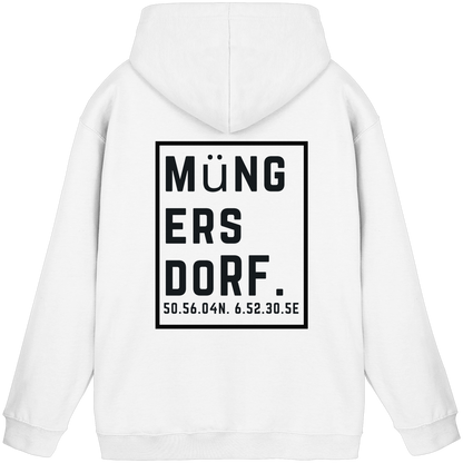 Müngersdorf Koordinaten (großer Druck auf dem Rücken) - Basic Unisex Hoodie