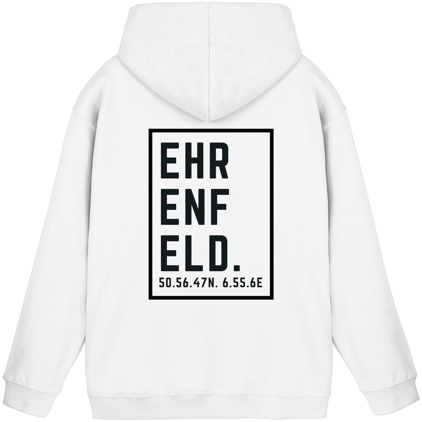 Ehrenfeld Koordinaten (großer Druck auf dem Rücken) - Basic Unisex Hoodie