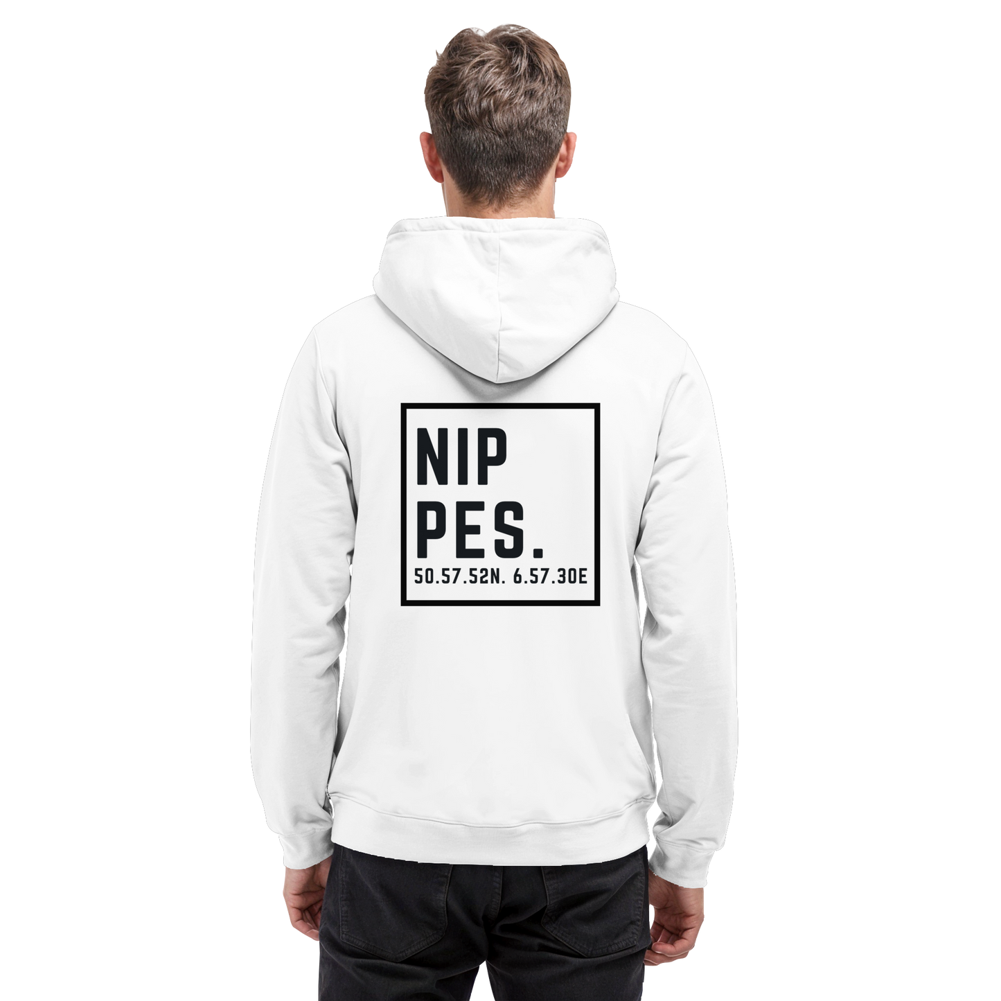 Nippes Koordinaten (großer Druck auf dem Rücken) - Basic Unisex Hoodie