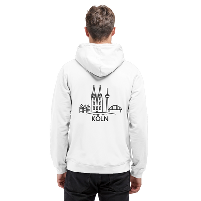 Köln Skyline (großer Druck auf dem Rücken) - Basic Unisex Hoodie