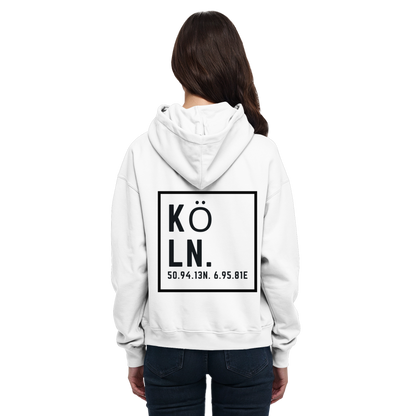 Köln Koordinaten (großer Druck auf dem Rücken) - Basic Unisex Hoodie