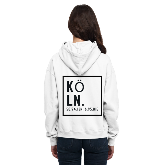 Köln Koordinaten (großer Druck auf dem Rücken) - Basic Unisex Hoodie