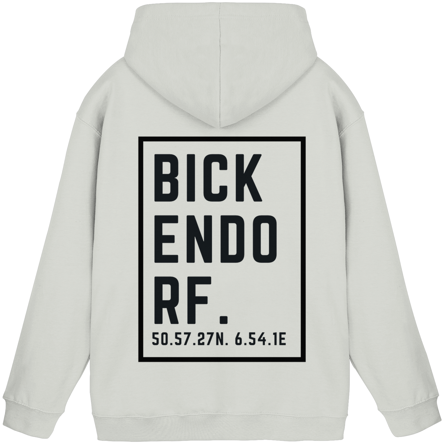 Bickendorf Koordinaten (großer Druck auf dem Rücken) - Basic Unisex Hoodie
