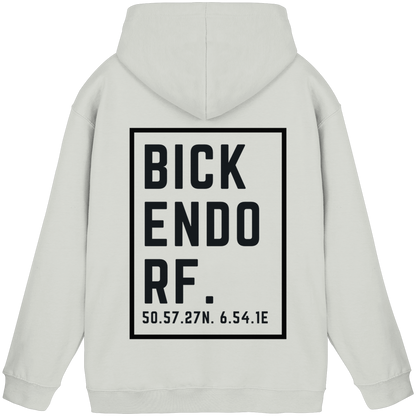 Bickendorf Koordinaten (großer Druck auf dem Rücken) - Basic Unisex Hoodie