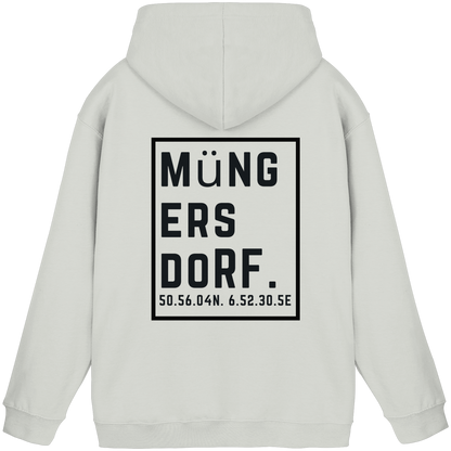 Müngersdorf Koordinaten (großer Druck auf dem Rücken) - Basic Unisex Hoodie
