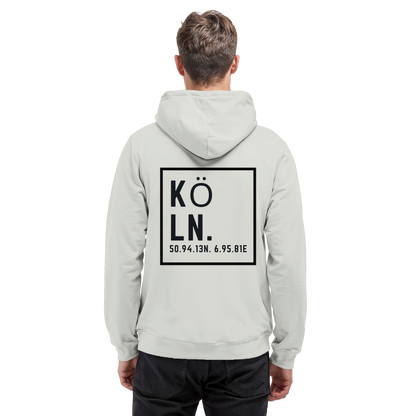 Köln Koordinaten (großer Druck auf dem Rücken) - Basic Unisex Hoodie