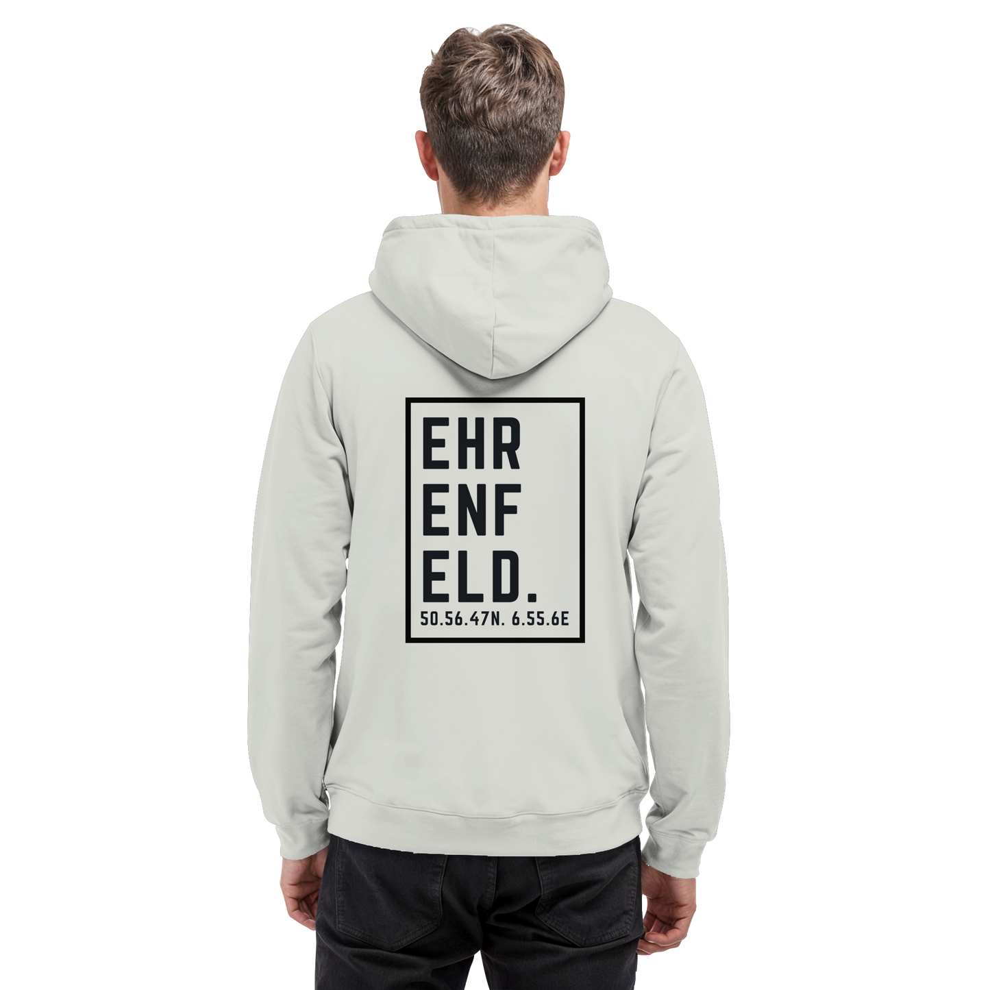 Ehrenfeld Koordinaten (großer Druck auf dem Rücken) - Basic Unisex Hoodie