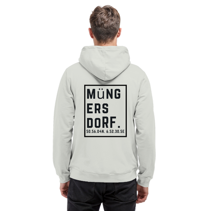 Müngersdorf Koordinaten (großer Druck auf dem Rücken) - Basic Unisex Hoodie