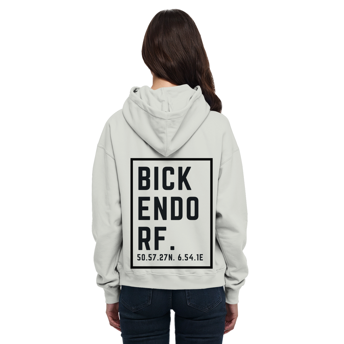 Bickendorf Koordinaten (großer Druck auf dem Rücken) - Basic Unisex Hoodie