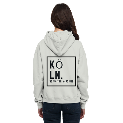 Köln Koordinaten (großer Druck auf dem Rücken) - Basic Unisex Hoodie