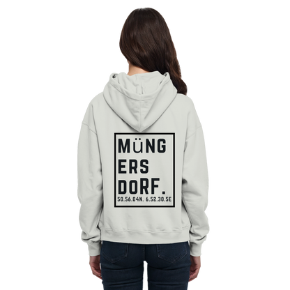 Müngersdorf Koordinaten (großer Druck auf dem Rücken) - Basic Unisex Hoodie