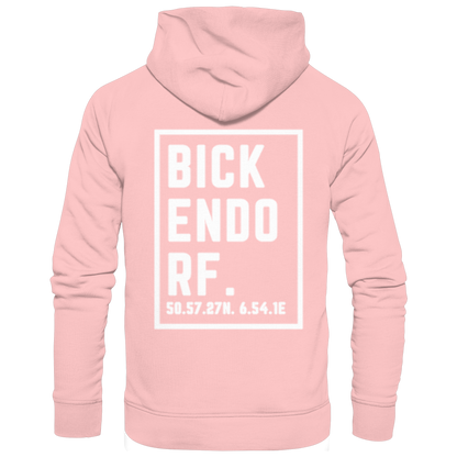 Bickendorf Koordinaten (großer Druck auf dem Rücken) - Basic Unisex Hoodie