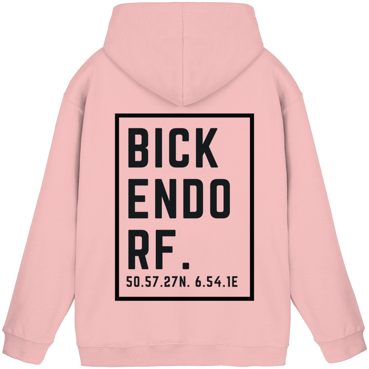 Bickendorf Koordinaten (großer Druck auf dem Rücken) - Basic Unisex Hoodie