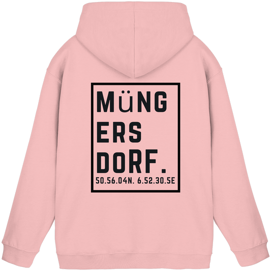 Müngersdorf Koordinaten (großer Druck auf dem Rücken) - Basic Unisex Hoodie