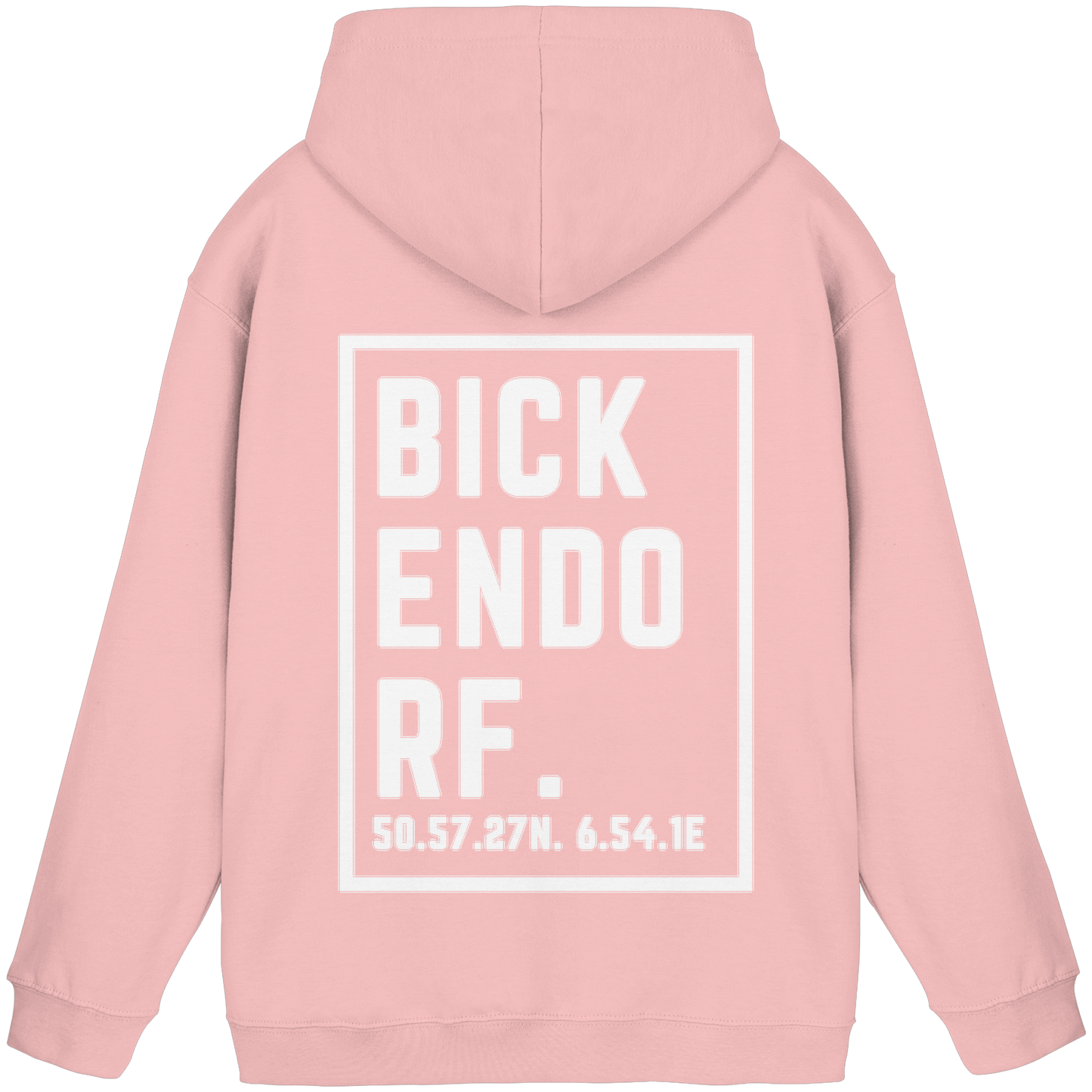 Bickendorf Koordinaten (großer Druck auf dem Rücken) - Basic Unisex Hoodie