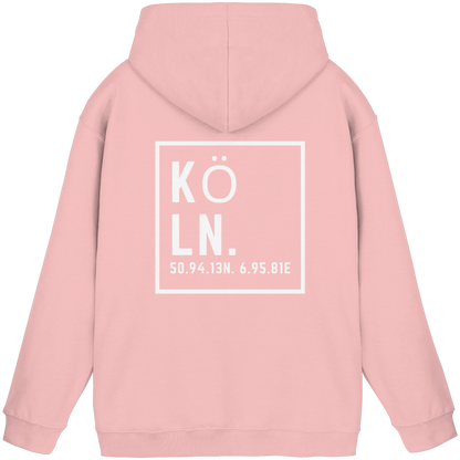 Köln Koordinaten (großer Druck auf dem Rücken) - Basic Unisex Hoodie