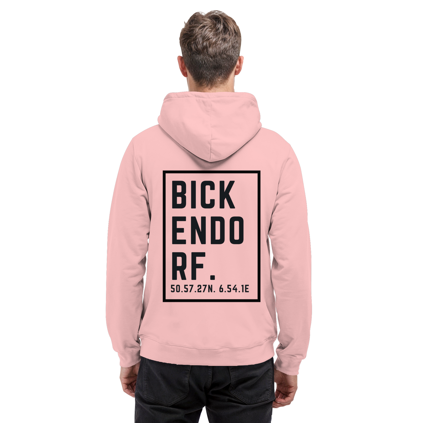Bickendorf Koordinaten (großer Druck auf dem Rücken) - Basic Unisex Hoodie