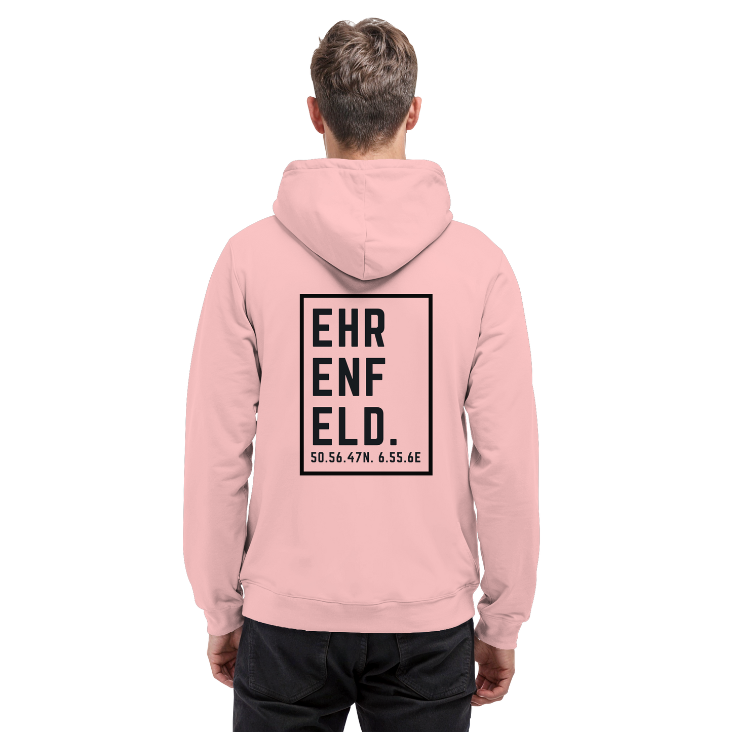 Ehrenfeld Koordinaten (großer Druck auf dem Rücken) - Basic Unisex Hoodie