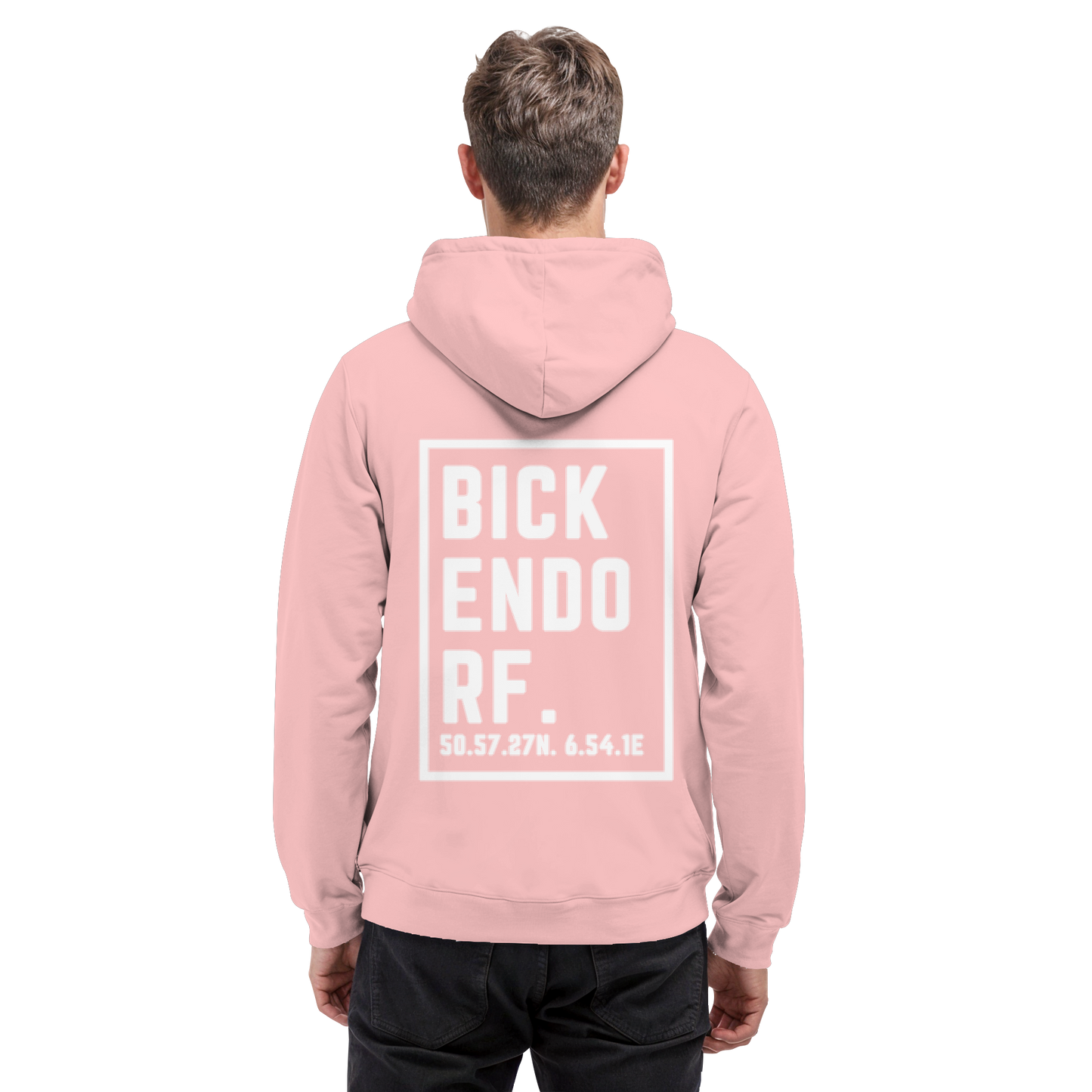 Bickendorf Koordinaten (großer Druck auf dem Rücken) - Basic Unisex Hoodie