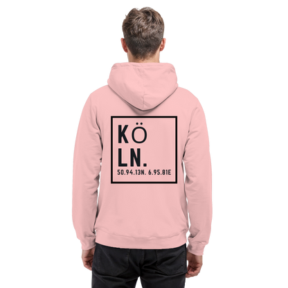 Köln Koordinaten (großer Druck auf dem Rücken) - Basic Unisex Hoodie