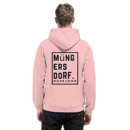 Müngersdorf Koordinaten (großer Druck auf dem Rücken) - Basic Unisex Hoodie