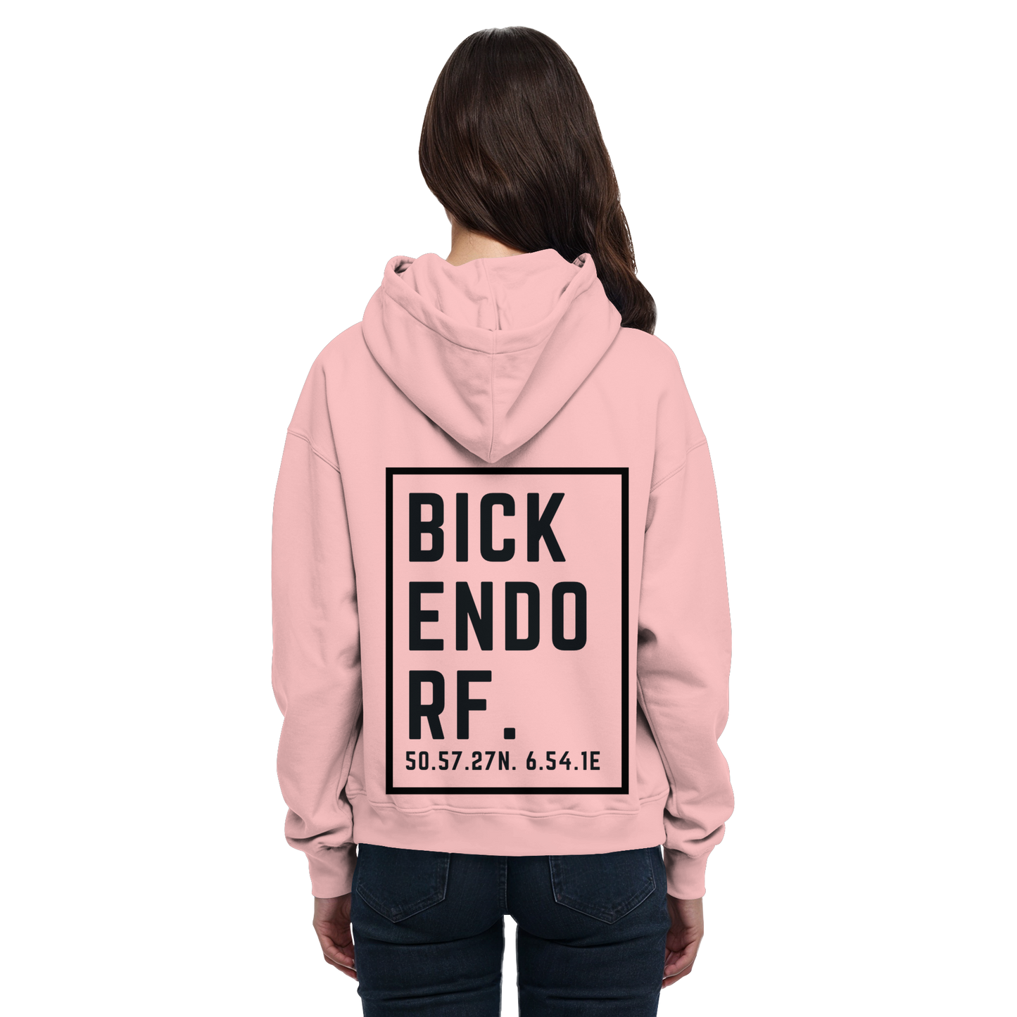 Bickendorf Koordinaten (großer Druck auf dem Rücken) - Basic Unisex Hoodie
