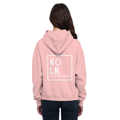 Köln Koordinaten (großer Druck auf dem Rücken) - Basic Unisex Hoodie