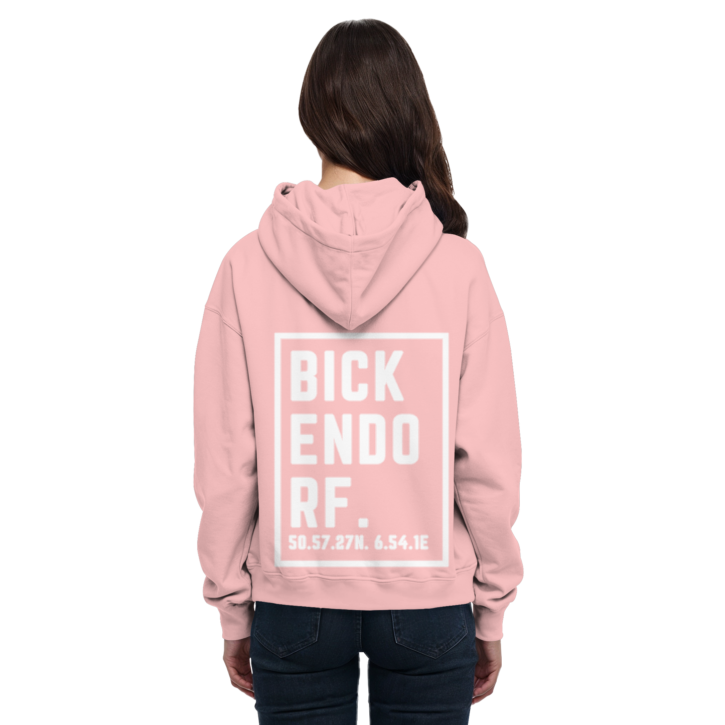 Bickendorf Koordinaten (großer Druck auf dem Rücken) - Basic Unisex Hoodie