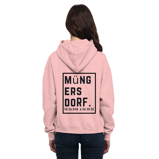Müngersdorf Koordinaten (großer Druck auf dem Rücken) - Basic Unisex Hoodie
