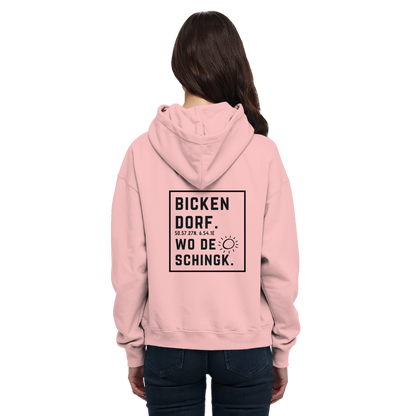 Wo de Sonn schingk - Bickendorf Druck Rücken - Basic Unisex Hoodie